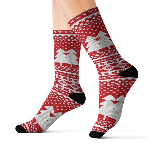 Epic Tales Below the Ankles: The Catnip Mafia's Nordic Sock Collection All Over Prints Printify M  