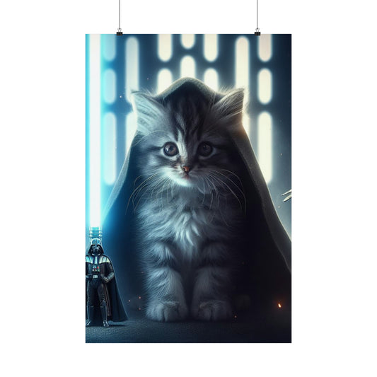 Exclusive Reveal Star Wars Cat Posters That Will Have You Clawing for More Poster Printify 24″ x 36″ Matte 
