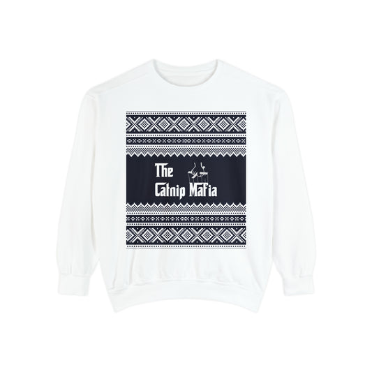 Scandinavian Style, Universal Comfort: The Catnip Mafia's Unisex Sweatshirt Sweatshirt Printify   